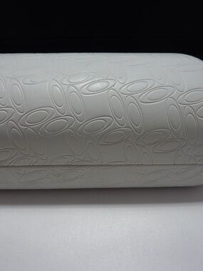 Oakley Large White Hard Clam Shell Embossed Sunglass Case Glasses Box